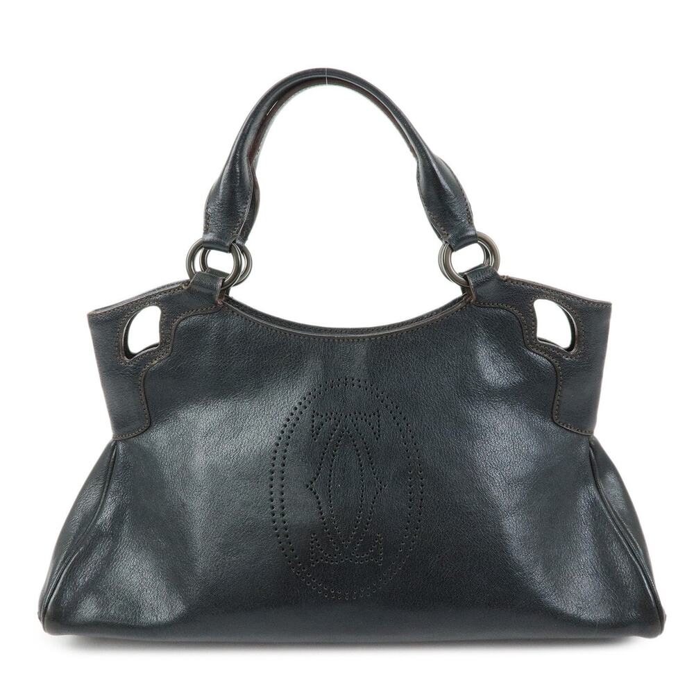Cartier Marcello de Cartier Calfskin Handbag Black